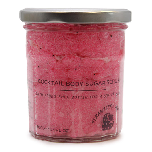 Fragranced Sugar Body Scrub - Strawberry Rum 300g