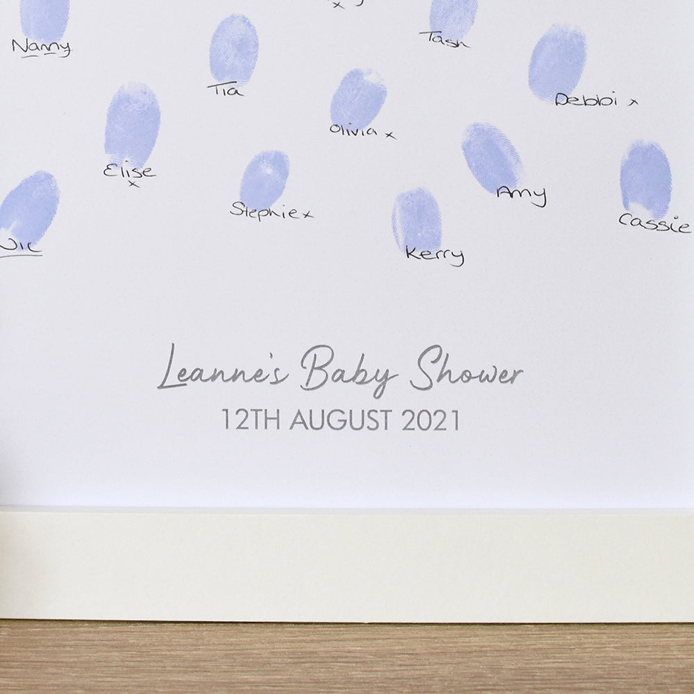 Personalised Cloud Fingerprint A4 Framed Print