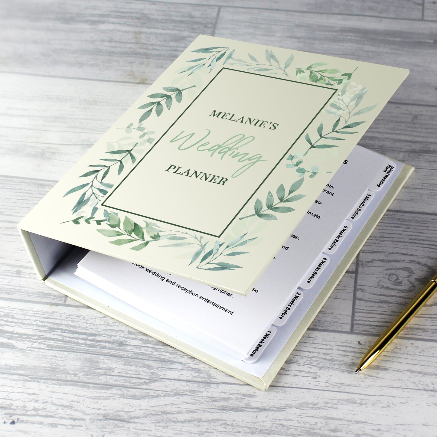 Personalised Botanical Wedding Planner