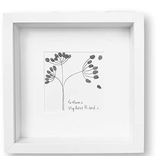 Mum Gift Idea Dandelion Wishes Pebble Art Picture Mum, Birthday Family Gift Dreams Home Decor Art