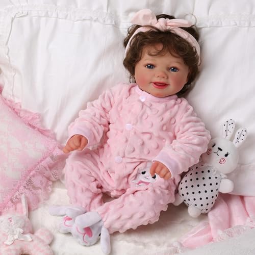 BABESIDE Reborn-Baby Doll Sunny 17 inch Realistic Newborn Dolls Girls Lifelike Baby Doll Soft Cloth Body Reborn Toddler Dolls Real Life Baby Dolls that Look Real Open Eyes