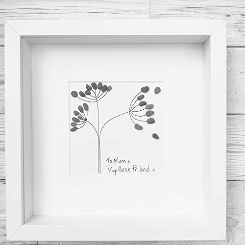 Mum Gift Idea Dandelion Wishes Pebble Art Picture Mum, Birthday Family Gift Dreams Home Decor Art