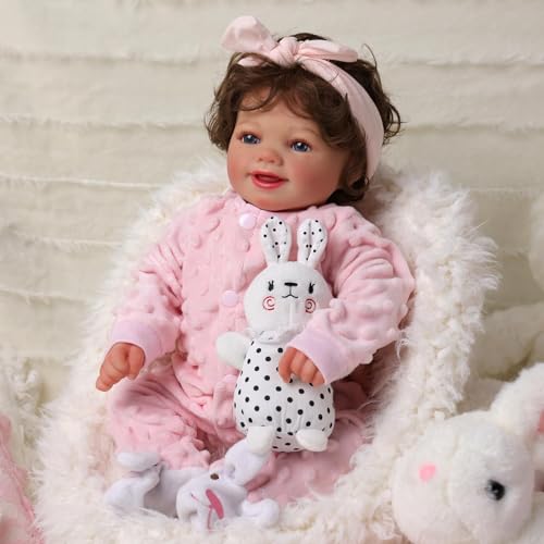 BABESIDE Reborn-Baby Doll Sunny 17 inch Realistic Newborn Dolls Girls Lifelike Baby Doll Soft Cloth Body Reborn Toddler Dolls Real Life Baby Dolls that Look Real Open Eyes