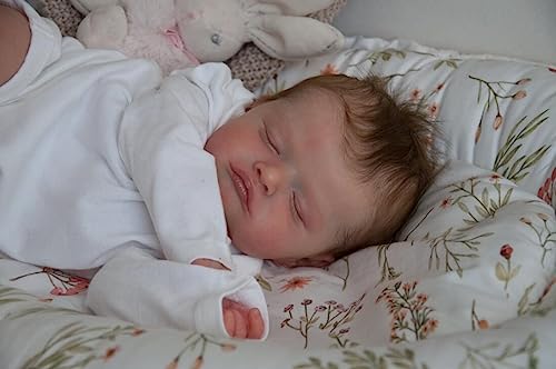 19-inch Reborn Dolls Girl Has the Softest Body Reborn Babies Handmade Lifelike Baby Dolls Sleeping Newborn Baby Boy Like a Real Baby Closed Eyes