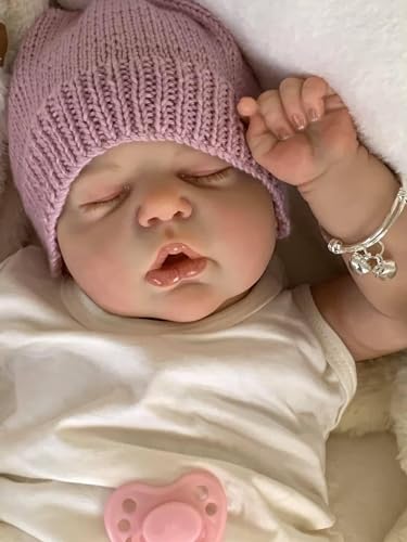 20 Inches Reborn Baby Dolls Reborn Babies Handmade Lifelike Baby Dolls Sleeping Newborn Baby Soft Cloth Body Like a Real Baby