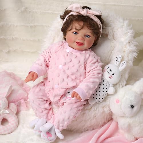 BABESIDE Reborn-Baby Doll Sunny 17 inch Realistic Newborn Dolls Girls Lifelike Baby Doll Soft Cloth Body Reborn Toddler Dolls Real Life Baby Dolls that Look Real Open Eyes