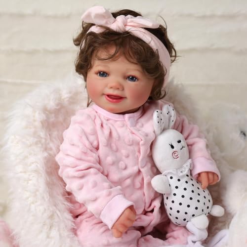 BABESIDE Reborn-Baby Doll Sunny 17 inch Realistic Newborn Dolls Girls Lifelike Baby Doll Soft Cloth Body Reborn Toddler Dolls Real Life Baby Dolls that Look Real Open Eyes