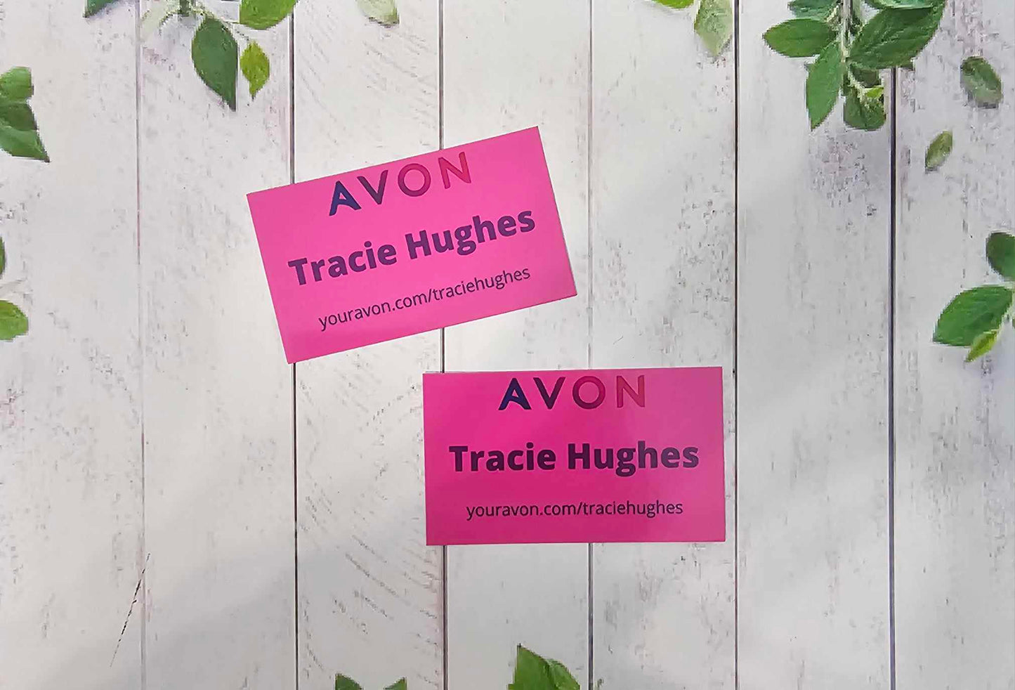 Avon business cards matte finish, new customer cards, calling cards, custom cards, Personalised cards, new rep cards