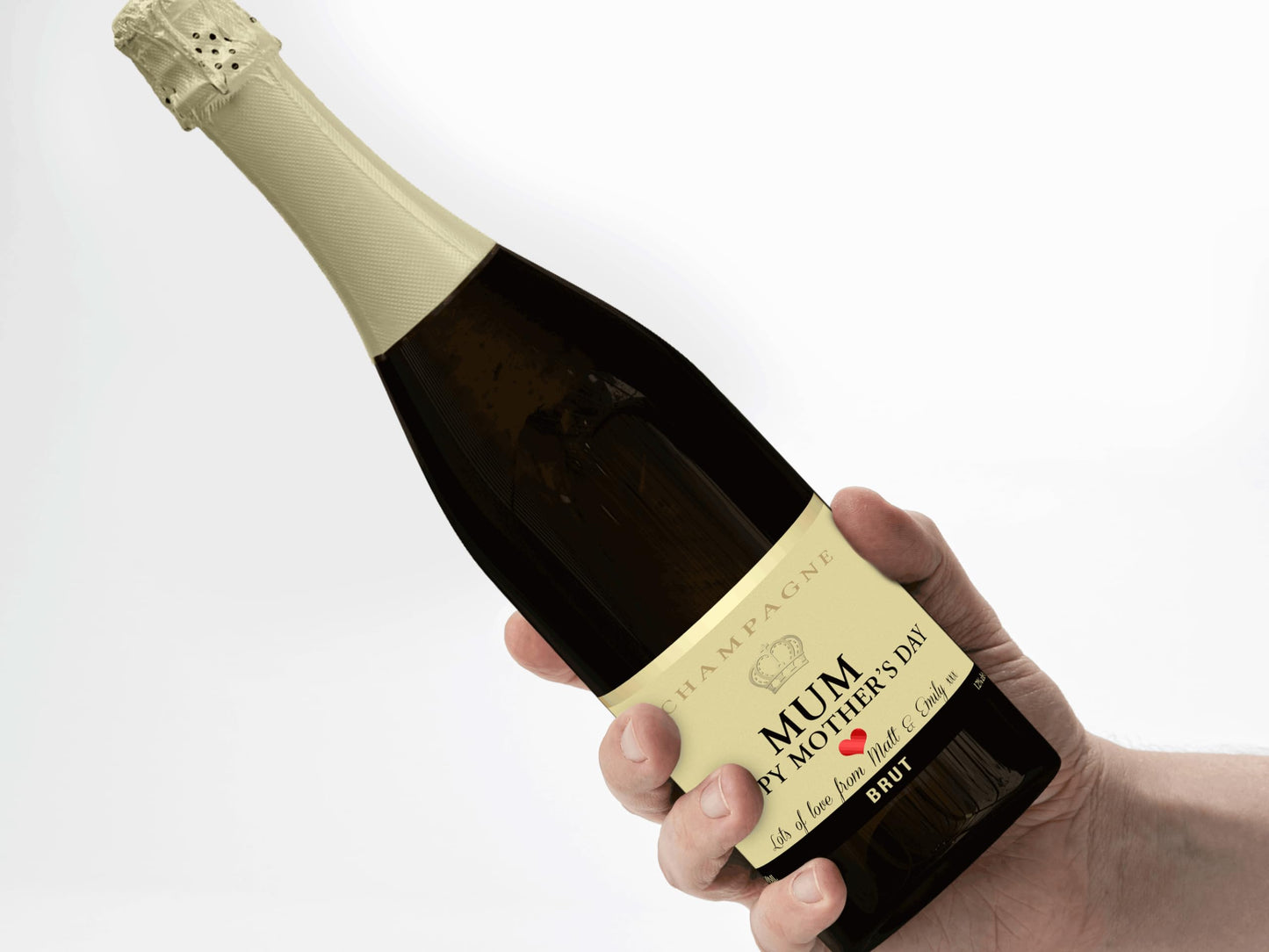 Personalised Champagne Bottle Label - Any Wording