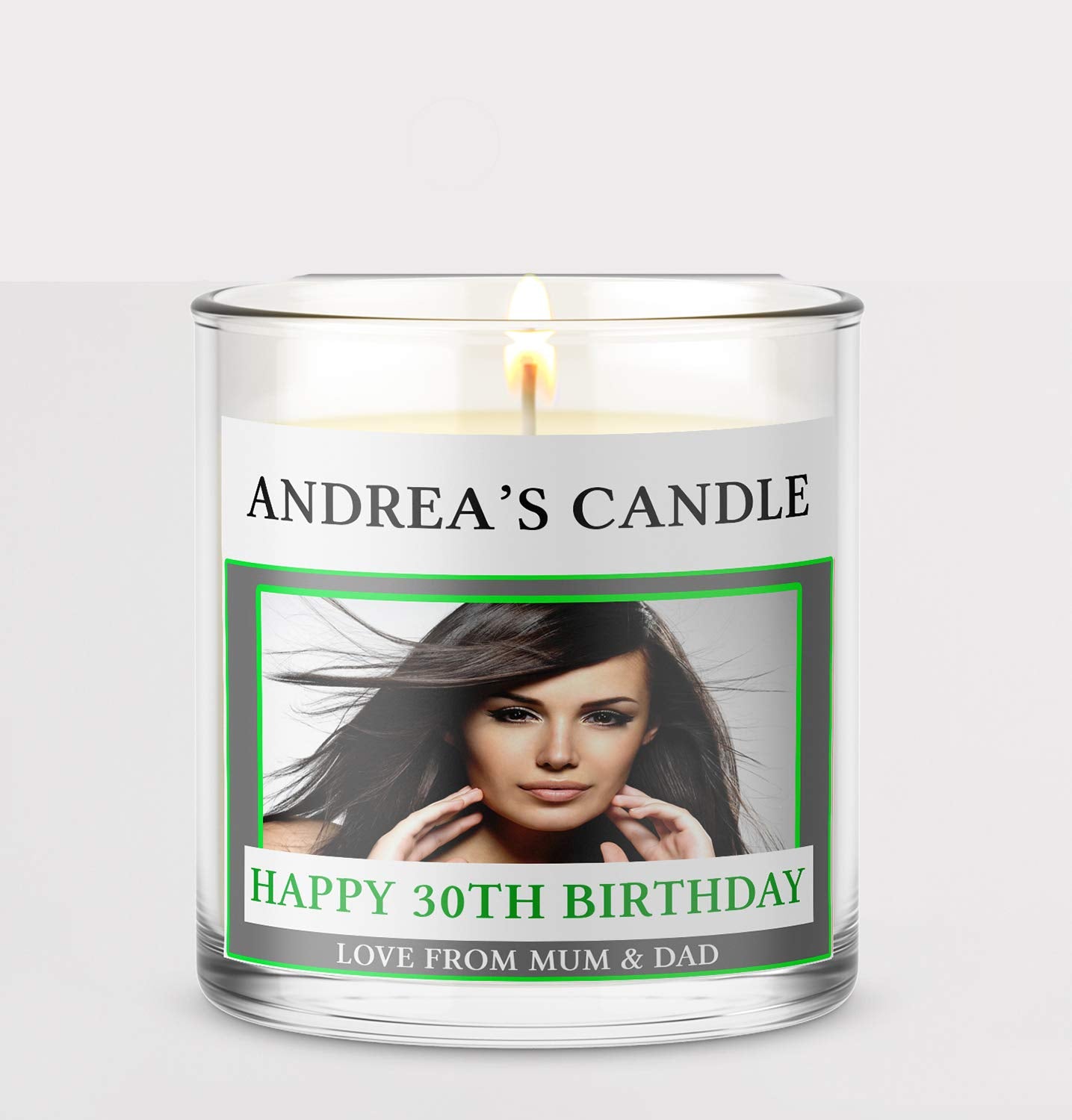 Personalised Candle Label Custom - Any Wording/Photograph (Medium 6.5x5cm)