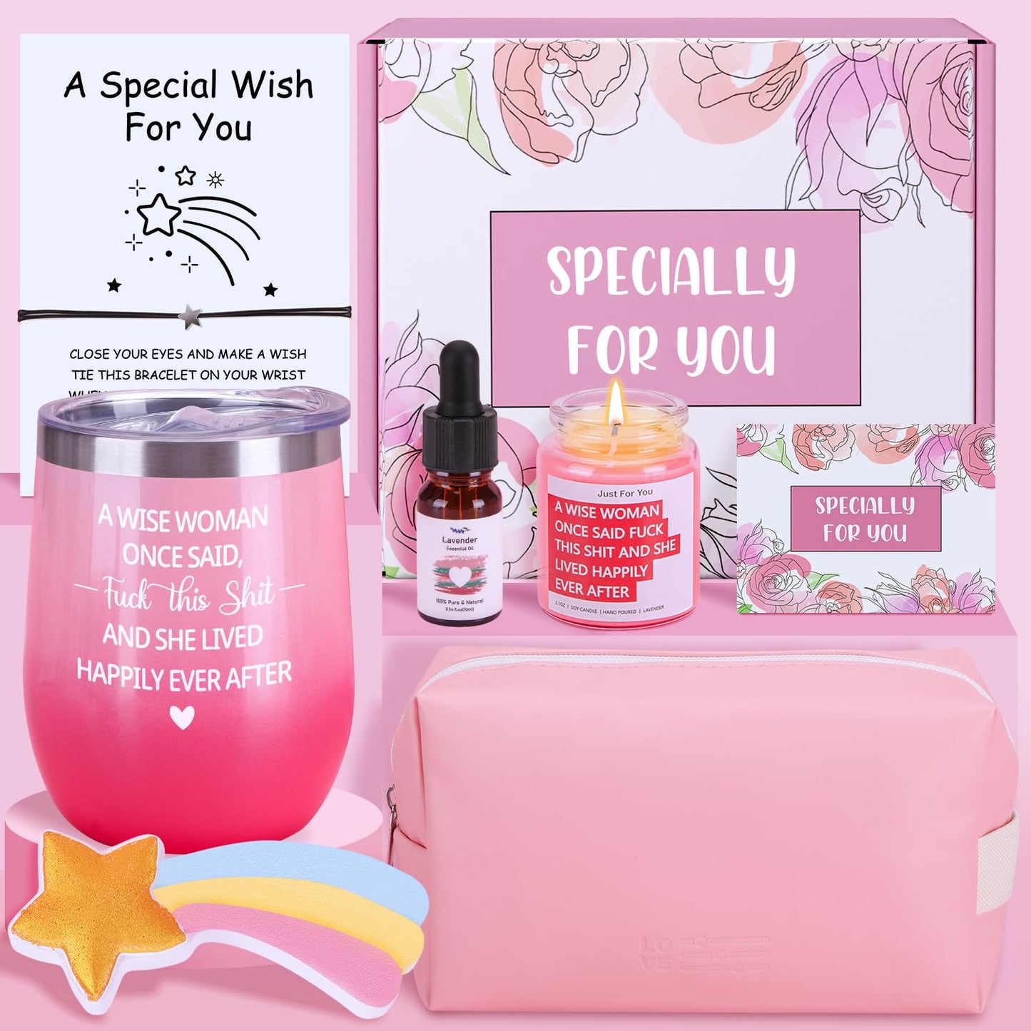 Birthday Pamper Gifts for Women Sister, Personalised Sister Pamper Set Pamper Hampers Kit Self Care Package for Sister, Relaxing Bath Sets Friendship Gifts Ideas for Women Best Friends Sister Bestie