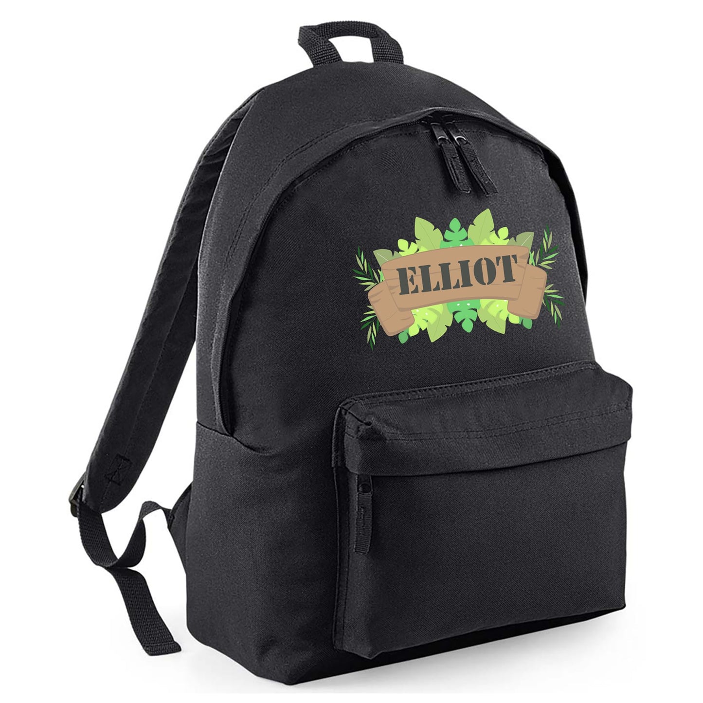 Personalised Kids Backpack - Custom Rucksack with Name - Multiple Designs & Colours - Ideal for Boys, Girls, Nursery and Primary School Children Back to School (Small, Dinosaur Initial, Navy)