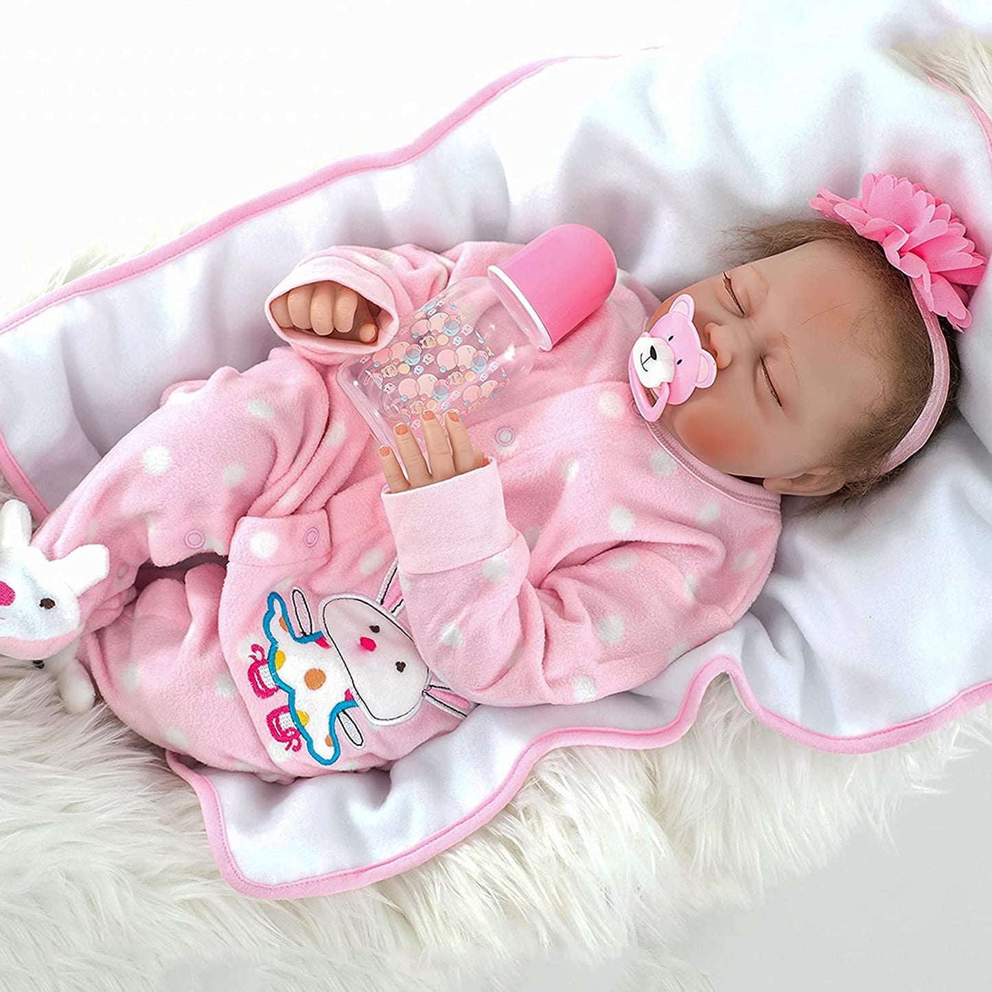 Binxing Yts Reborn Dolls 22 Inch 55cm Silicone Vinyl Newborn Soft Doll Toddlers Toys Reborn Baby Dolls Girls Eyes Closed Toddler Lifelike Real Soft Touch Handmade