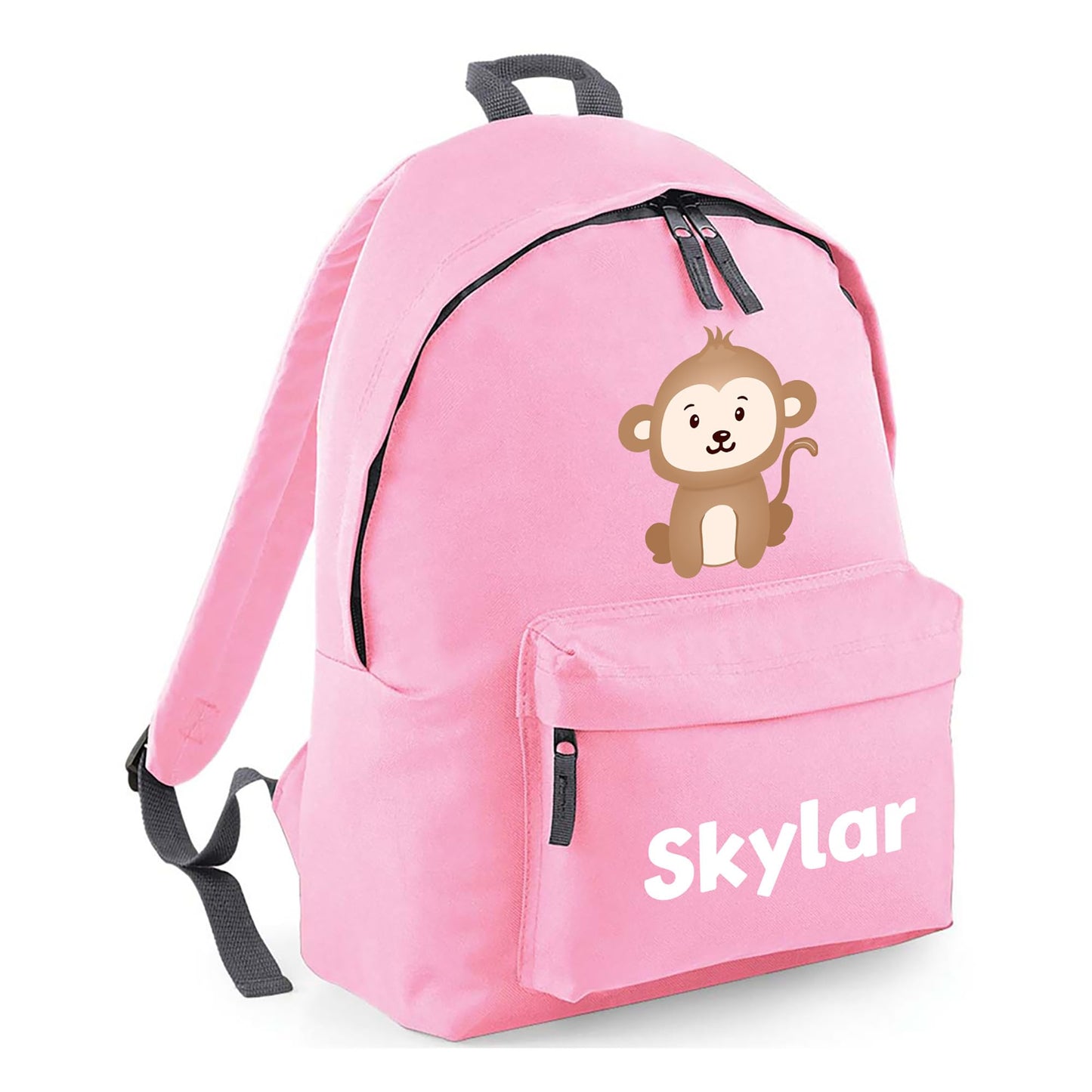 Personalised Kids Backpack - Custom Rucksack with Name - Multiple Designs & Colours - Ideal for Boys, Girls, Nursery and Primary School Children Back to School (Small, Dinosaur Initial, Navy)