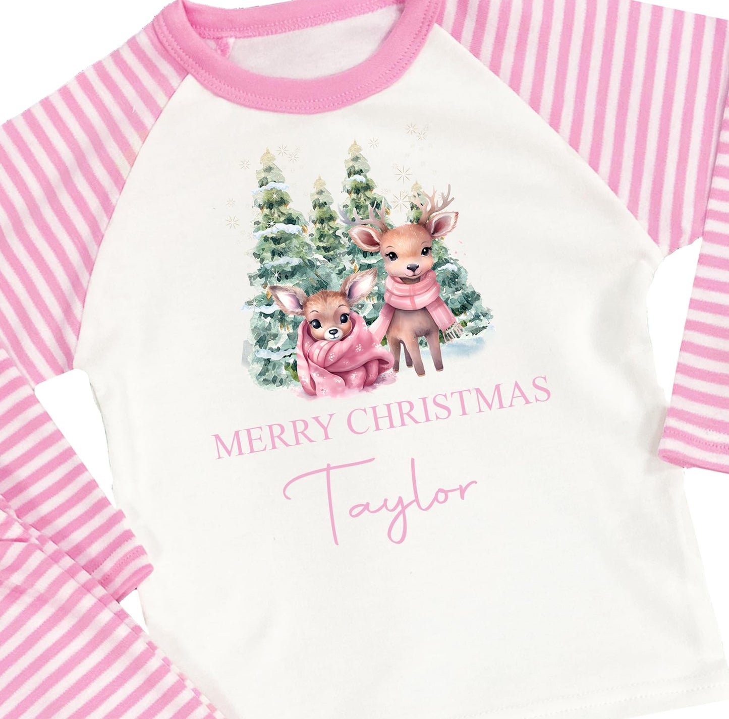 The Baby Box UK Personalised Girls When I Wake Up Christmas Pyjamas Xmas Pjs