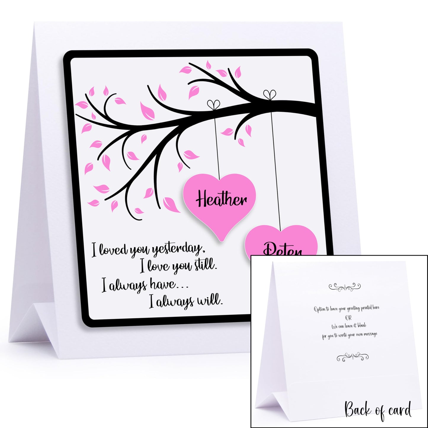 Personalised Engagement Card 3D Luxury Engaged Card for/Couple/Friends/Son/Daughter Handmade