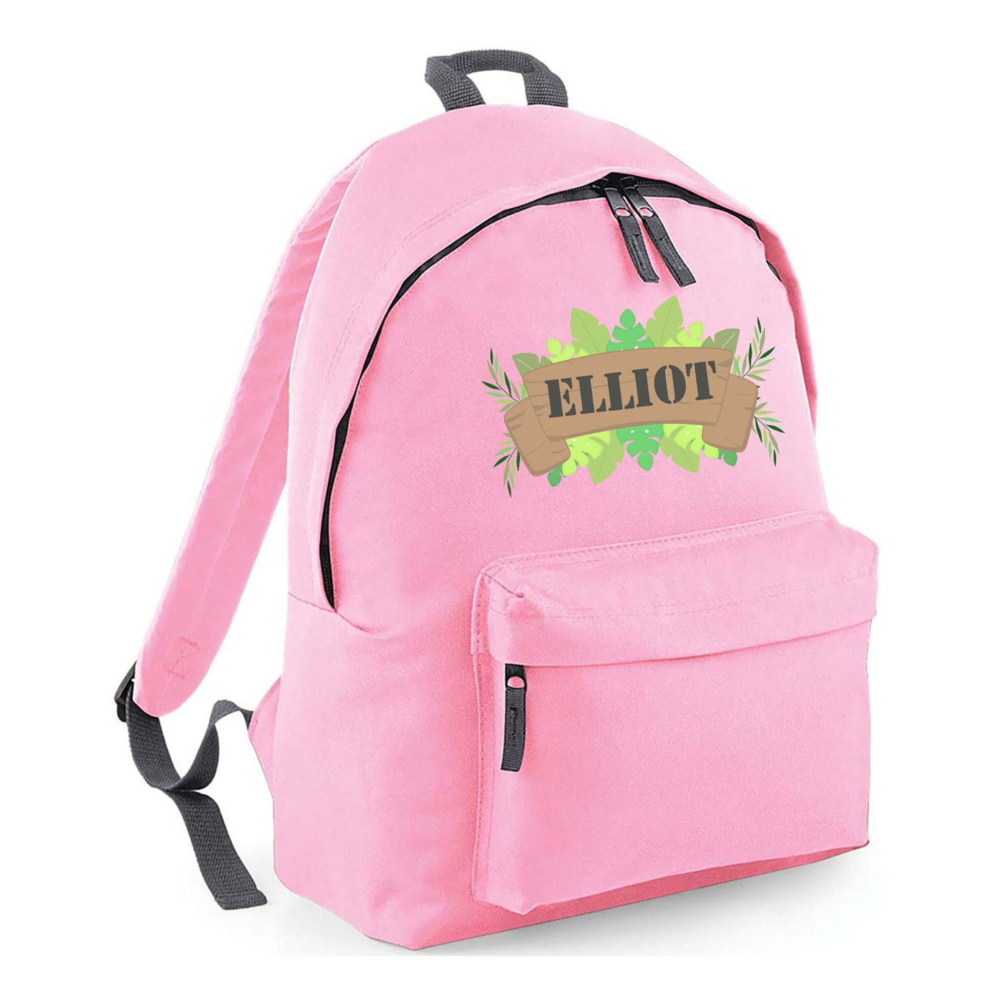 Personalised Kids Backpack - Custom Rucksack with Name - Multiple Designs & Colours - Ideal for Boys, Girls, Nursery and Primary School Children Back to School (Small, Dinosaur Initial, Navy)