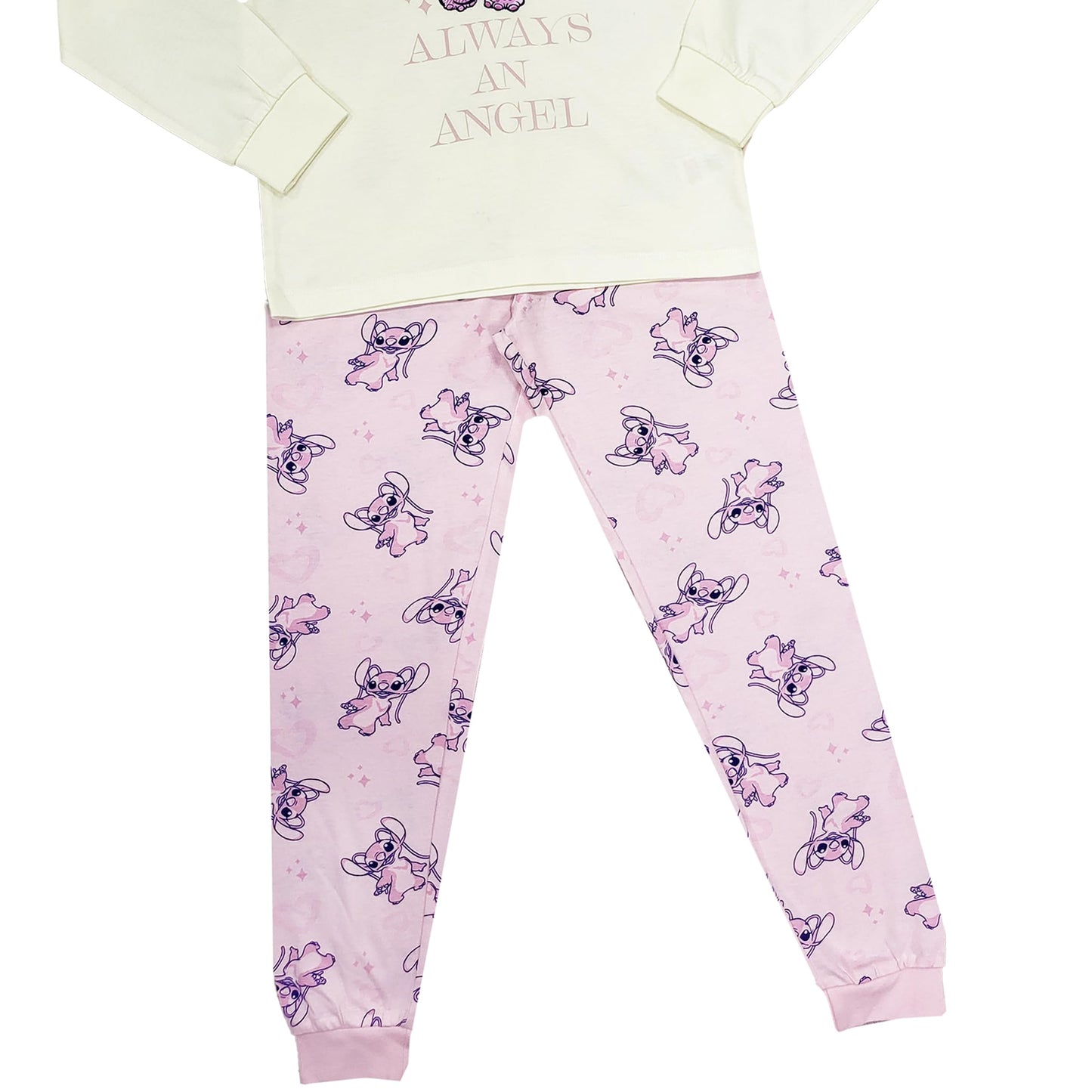 Disney Girls Personalised Lilo & Stitch Angel Pyjamas