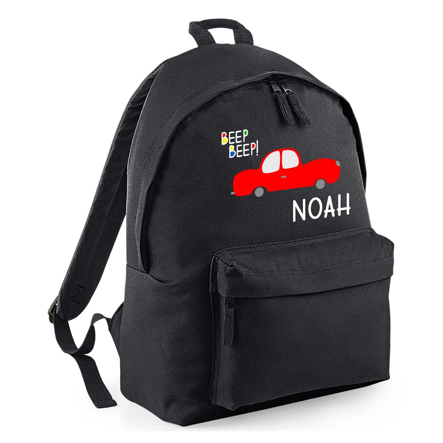 Personalised Kids Backpack - Custom Rucksack with Name - Multiple Designs & Colours - Ideal for Boys, Girls, Nursery and Primary School Children Back to School (Small, Dinosaur Initial, Navy)