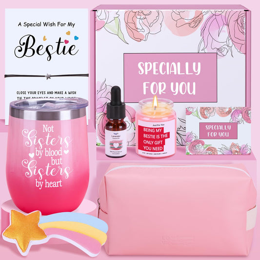 Birthday Pamper Gifts for Women Sister, Personalised Sister Pamper Set Pamper Hampers Kit Self Care Package for Sister, Relaxing Bath Sets Friendship Gifts Ideas for Women Best Friends Sister Bestie