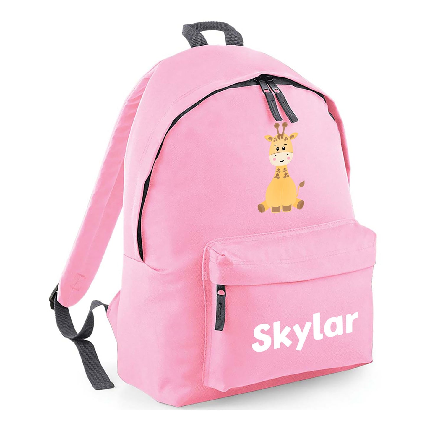 Personalised Kids Backpack - Custom Rucksack with Name - Multiple Designs & Colours - Ideal for Boys, Girls, Nursery and Primary School Children Back to School (Small, Dinosaur Initial, Navy)