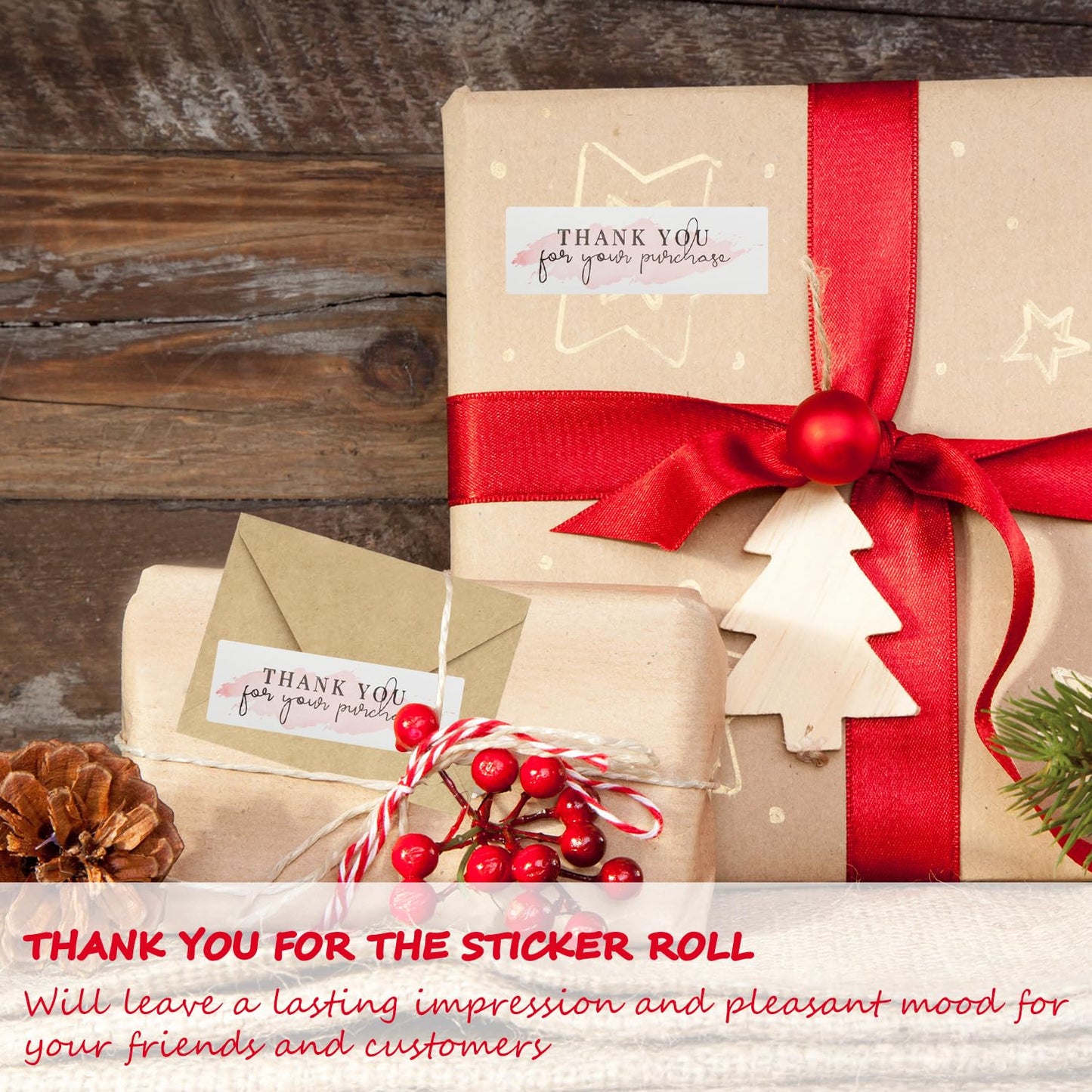 Thank You Stickers, 120pcs Thank You for Supporting My Small Business Stickers Self-Adhesive Roll Label Sticker for Thank You Gift Wrapping Business Online Retailers Boutiques Shop Y7GXGMTZ (Support)