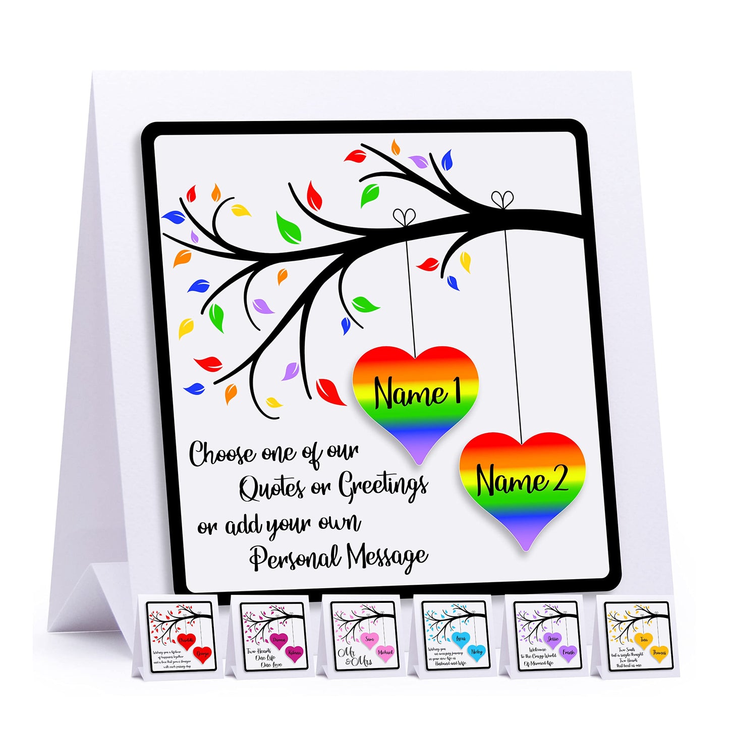 Personalised Engagement Card 3D Luxury Engaged Card for/Couple/Friends/Son/Daughter Handmade