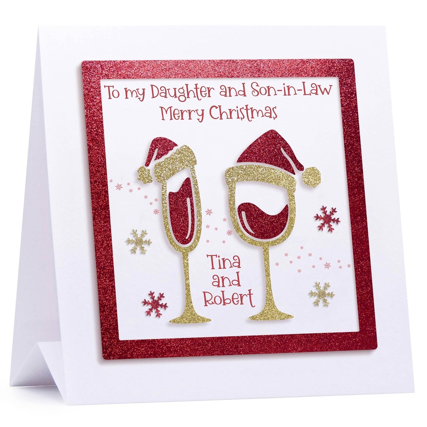 Personalised Christmas Card for Couples - Personalised Christmas Cards - for Daughter - Son - Girlfriend - Wife - Husband