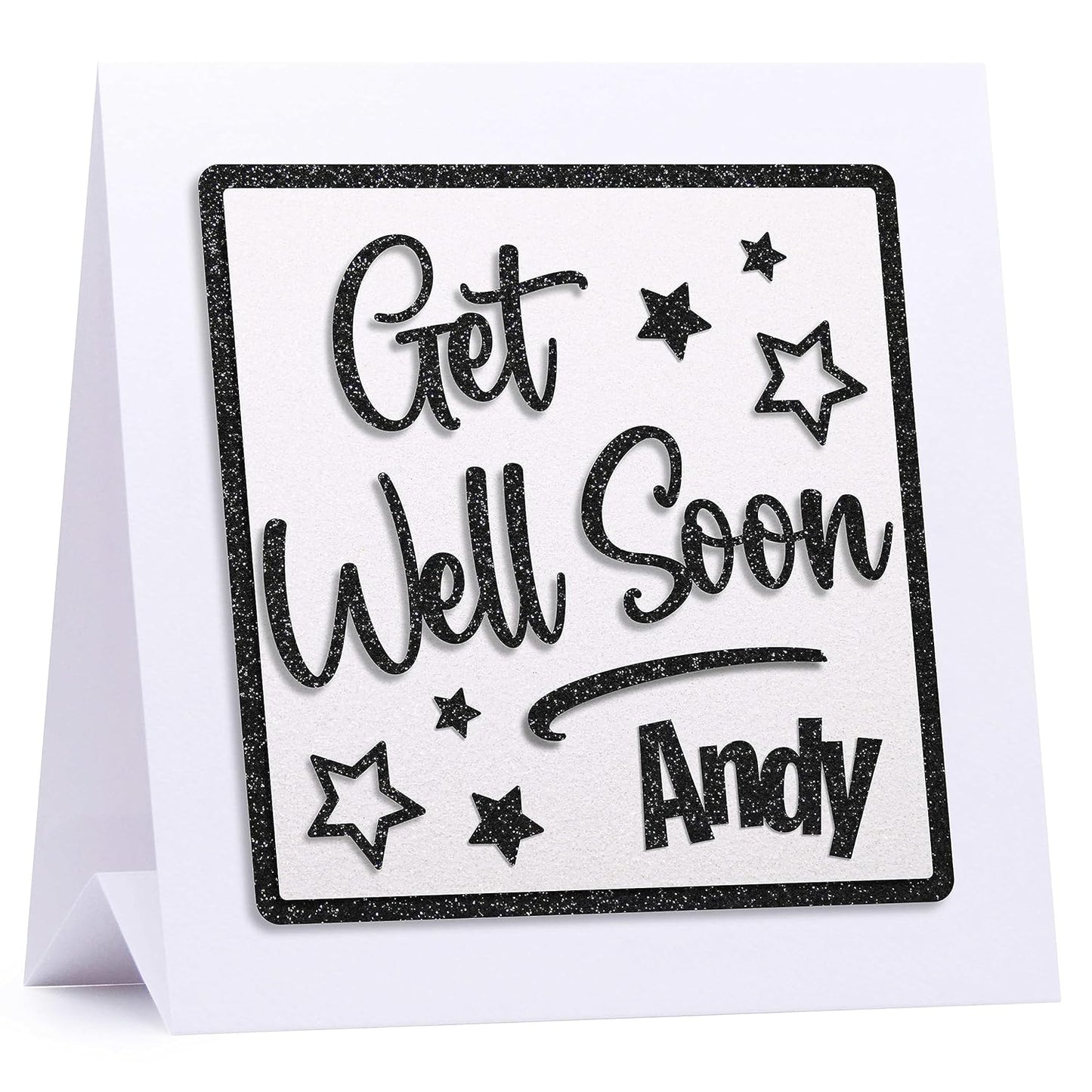 Personalised Get Well Soon Card with Handmade Chocolate Gift- Letterbox Get Well Soon Gift