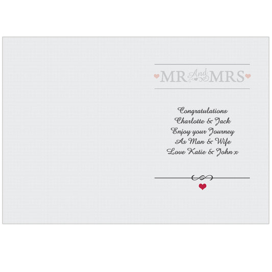 Personalised Mr & Mrs Card