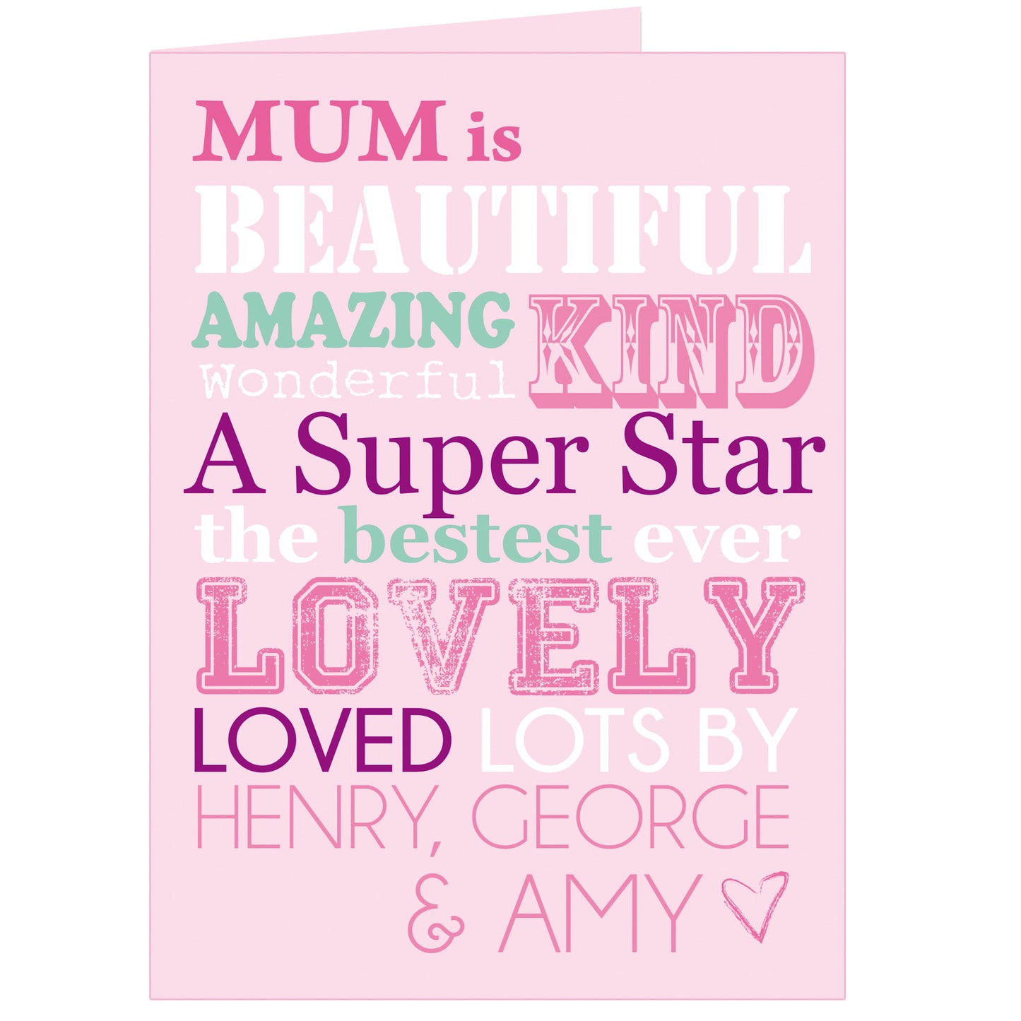 Personalised She Is... Card