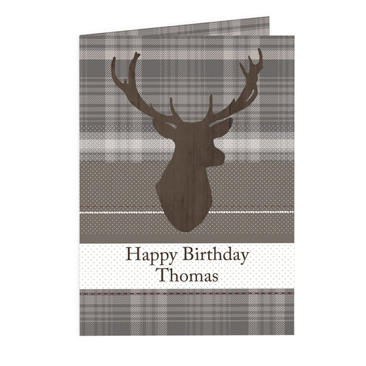 Personalised Highland Stag Card