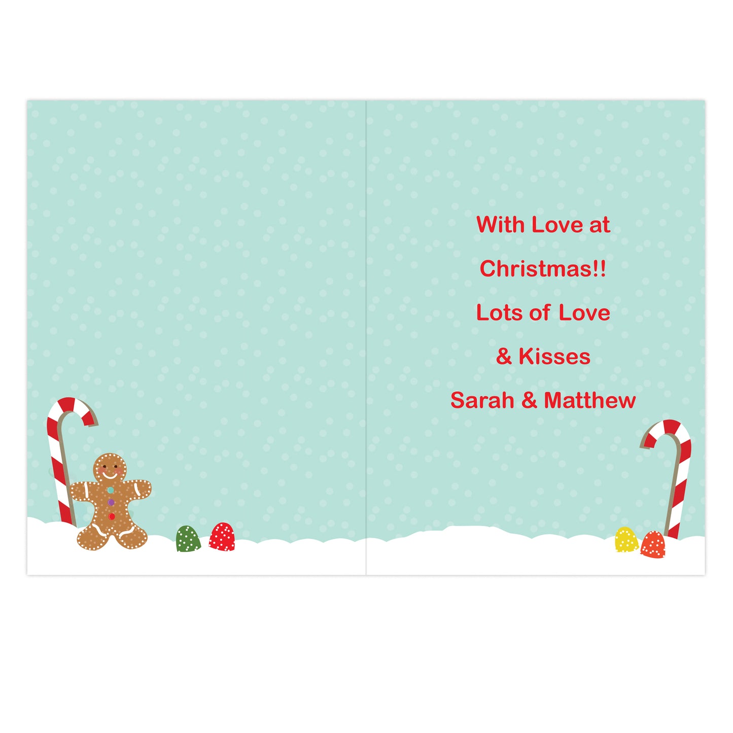 Personalised Gingerbread House Card