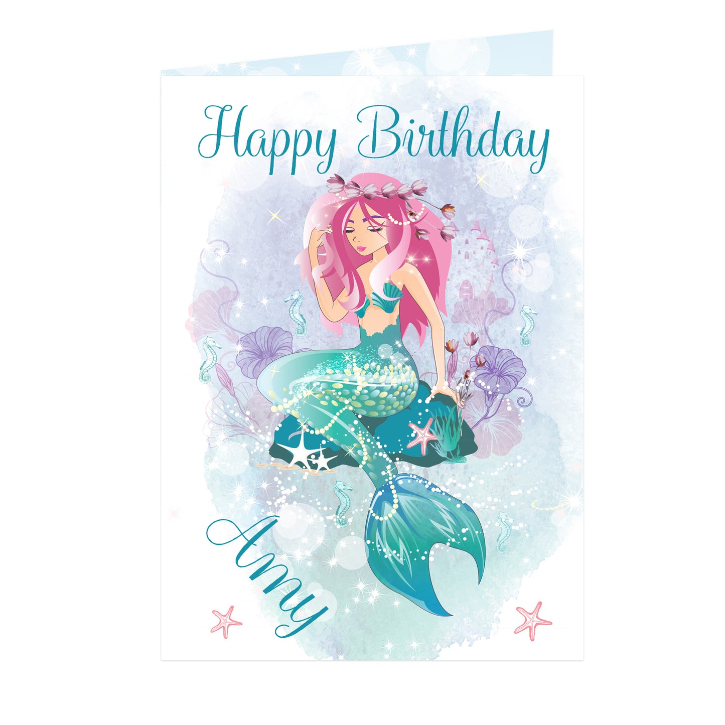 Personalised Mermaid Card