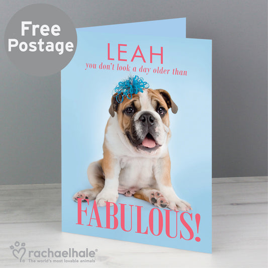 Personalised Rachael Hale Fabulous Birthday Card