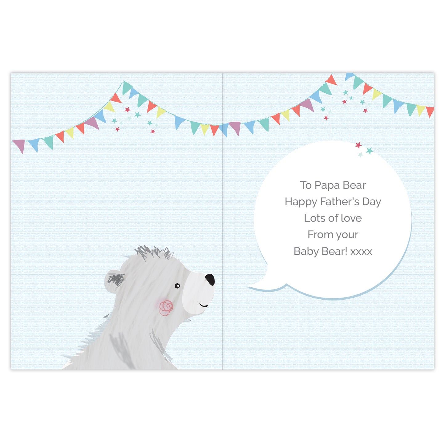 Personalised Daddy Bear Card