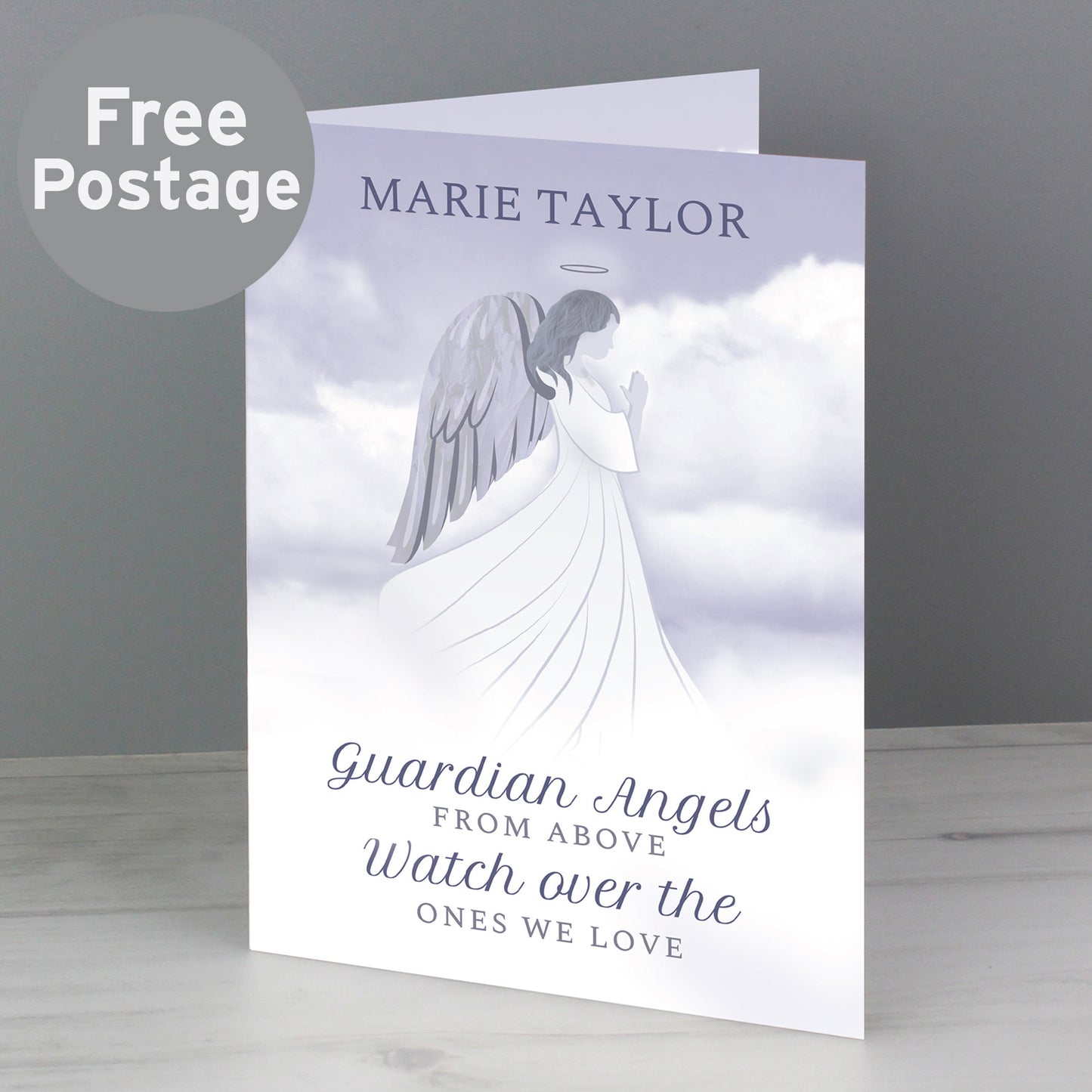 Personalised Guardian Angel Card