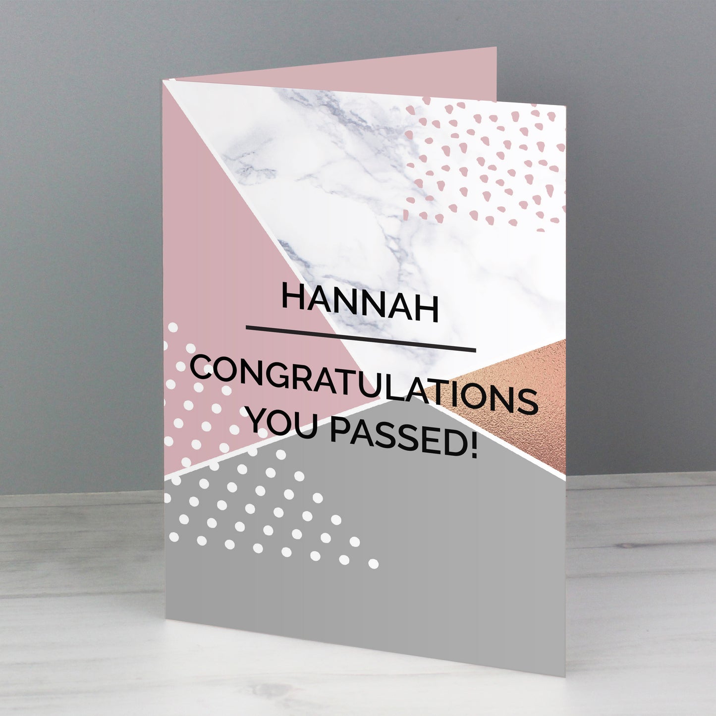 Personalised Geometric Card