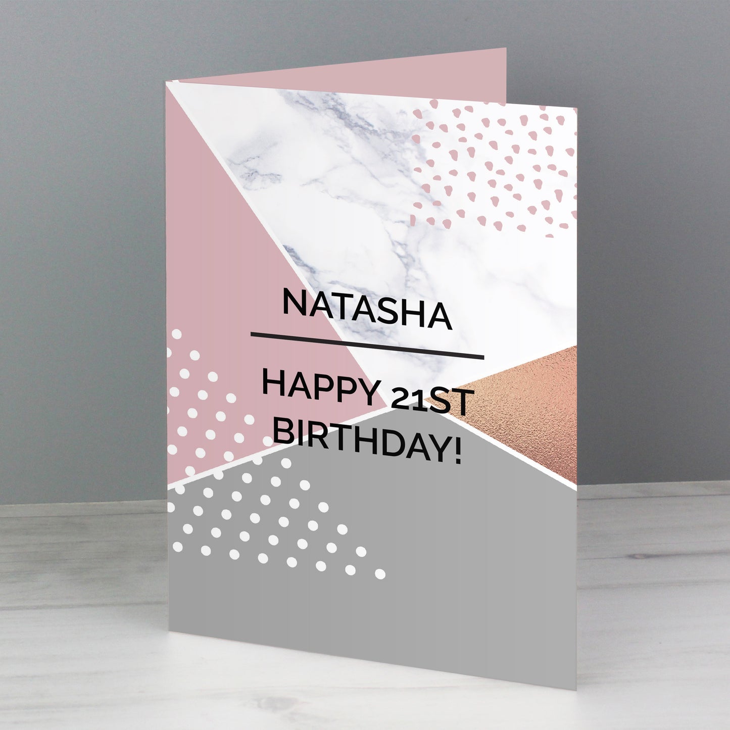 Personalised Geometric Card