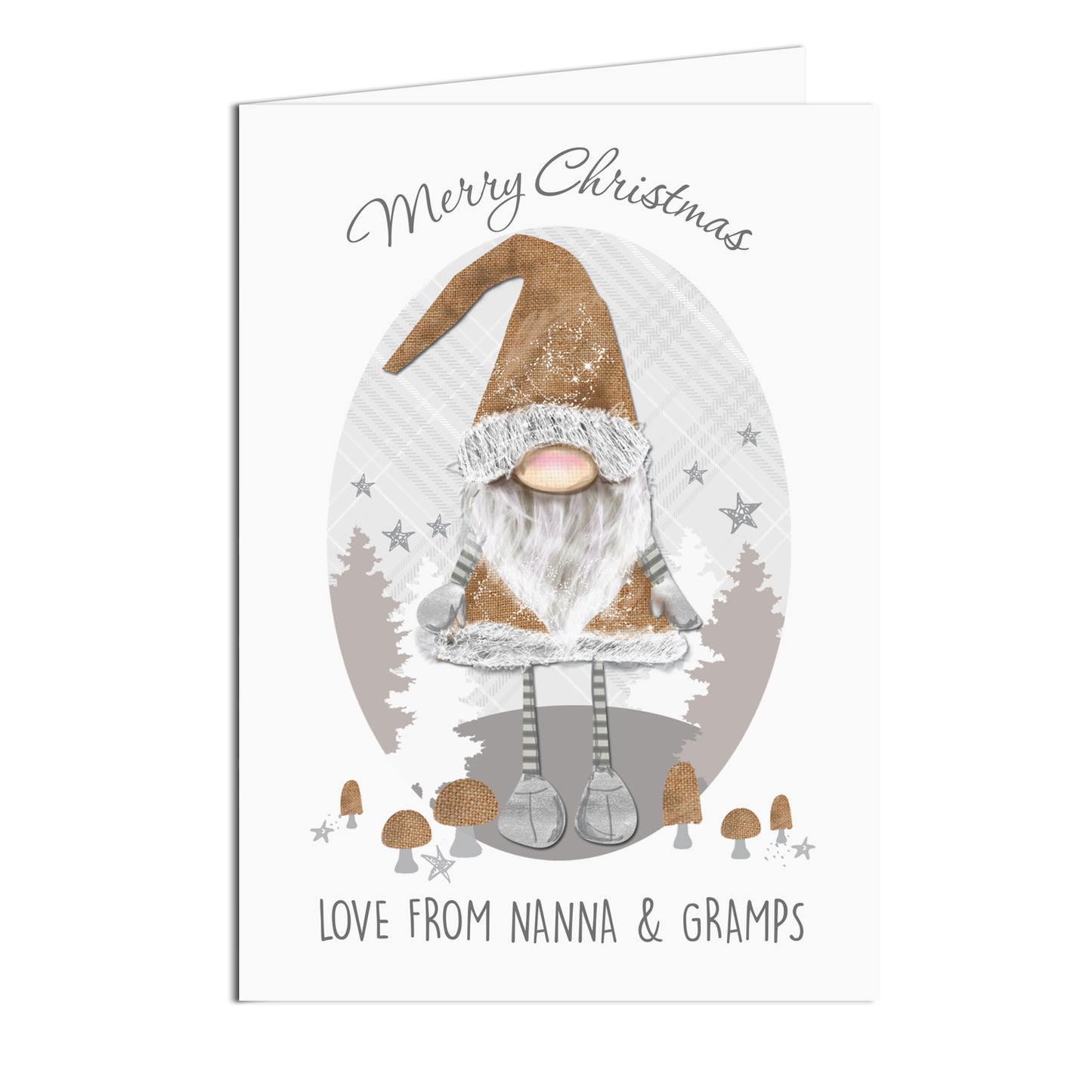 Personalised Christmas Gonk Card