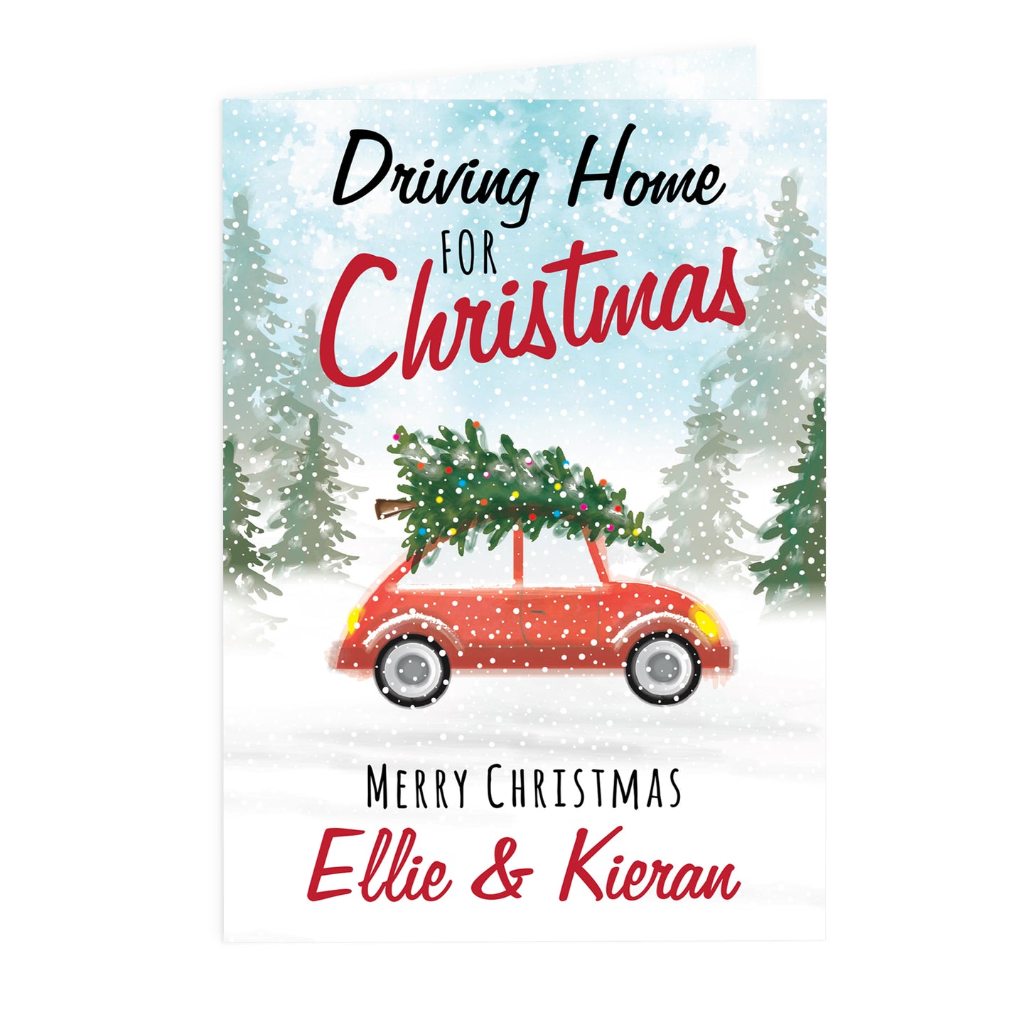 Personalised 'Driving Home For Christmas'' Card