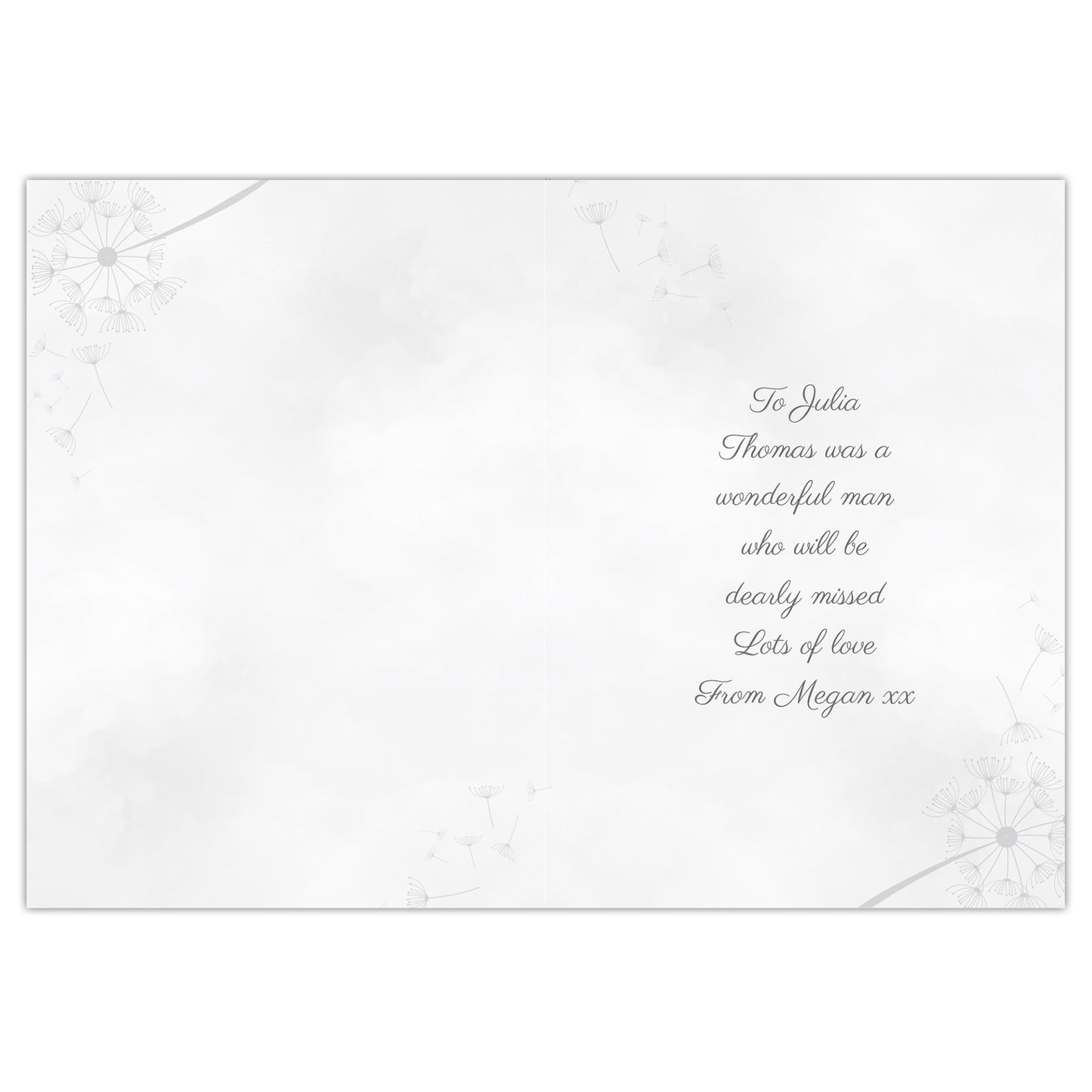 Personalised Deepest Sympathy Card