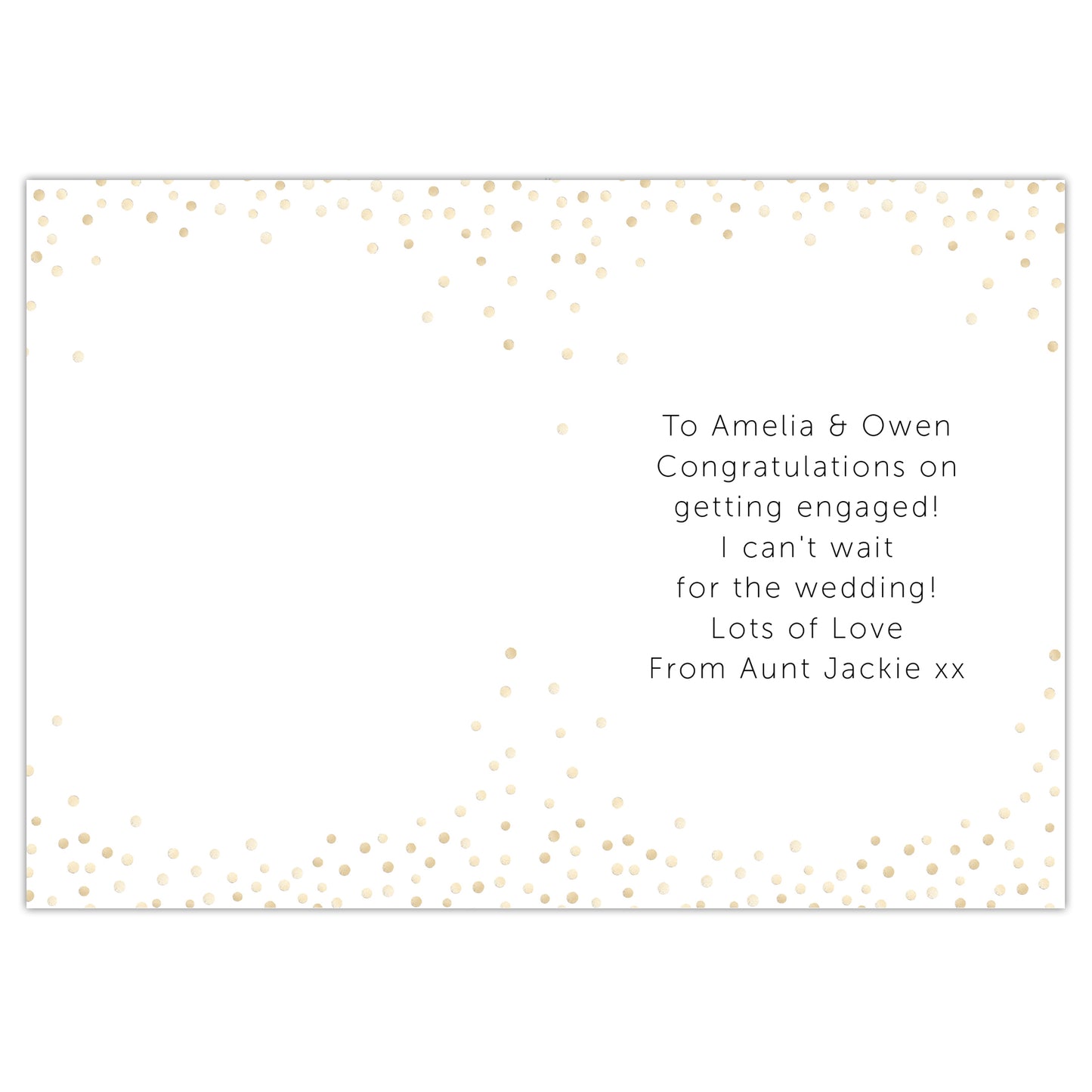 Personalised Engagement Card