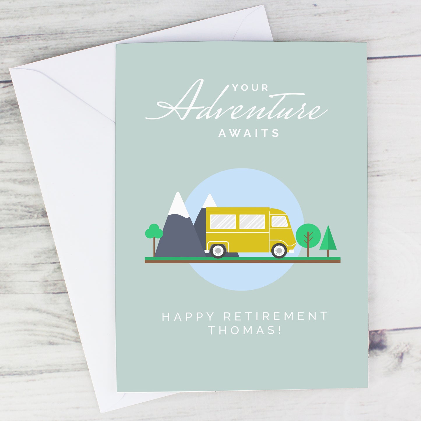 Personalised Leaving Retirement Adventure Card