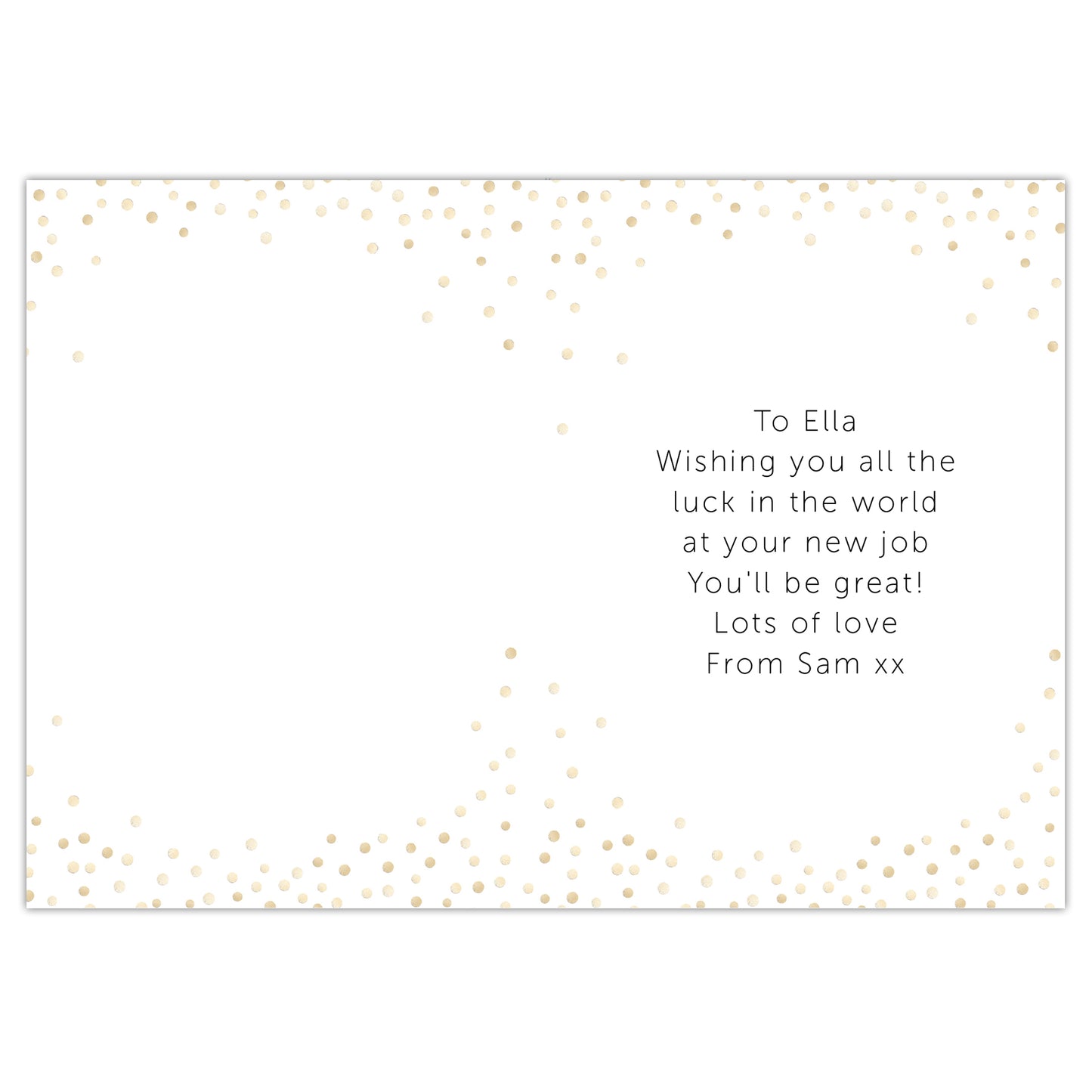 Personalised Good Luck Card