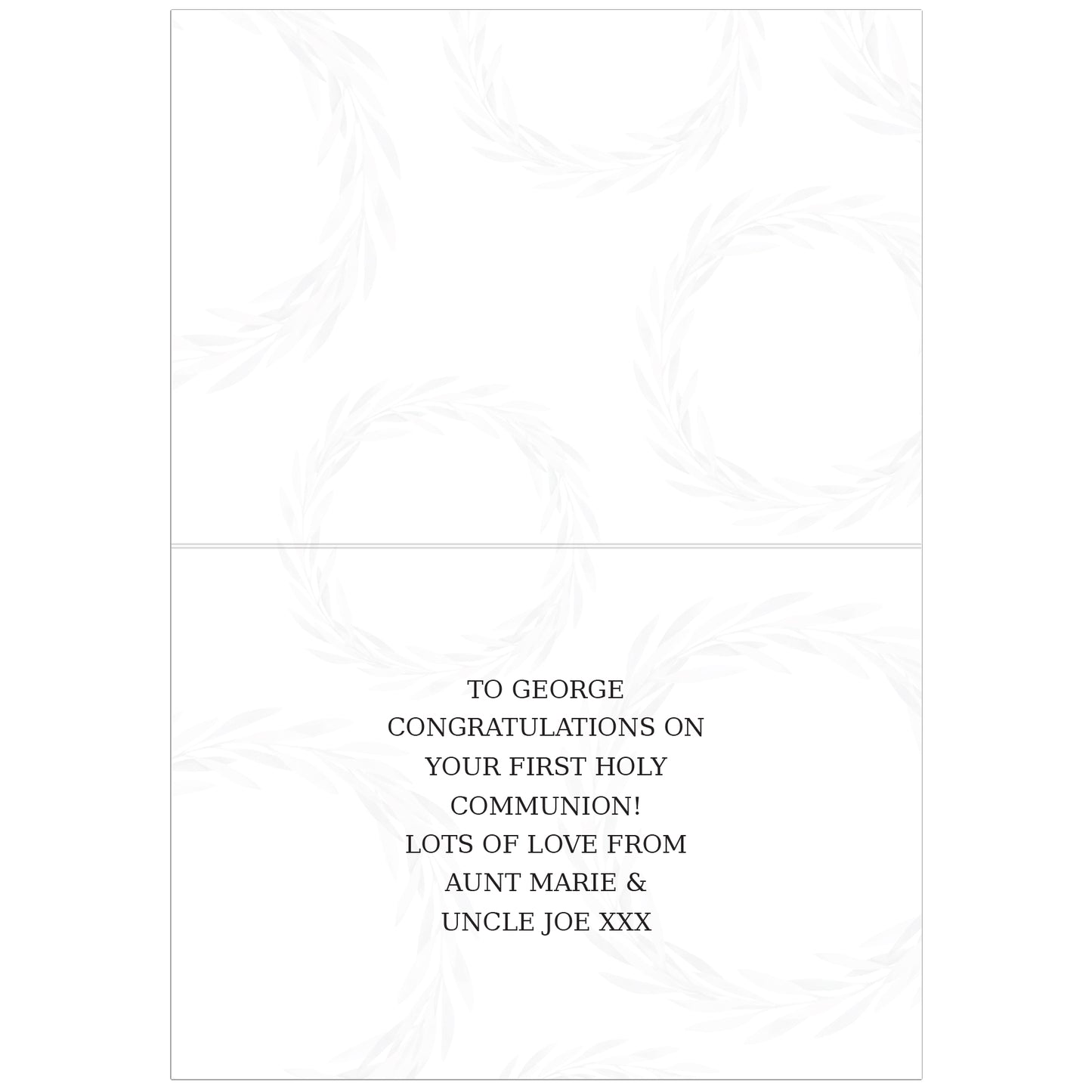 Personalised Truly Blessed First Holy Communion Card