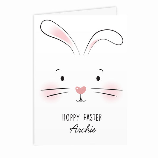 Personalised Bunny Features Card