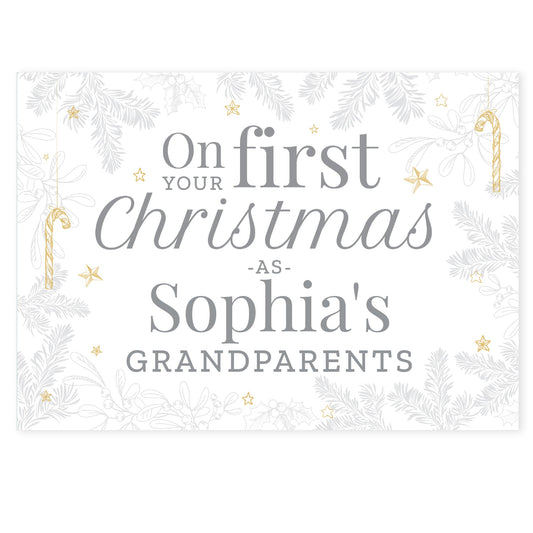 Personalised 'On Your First Christmas As' Card