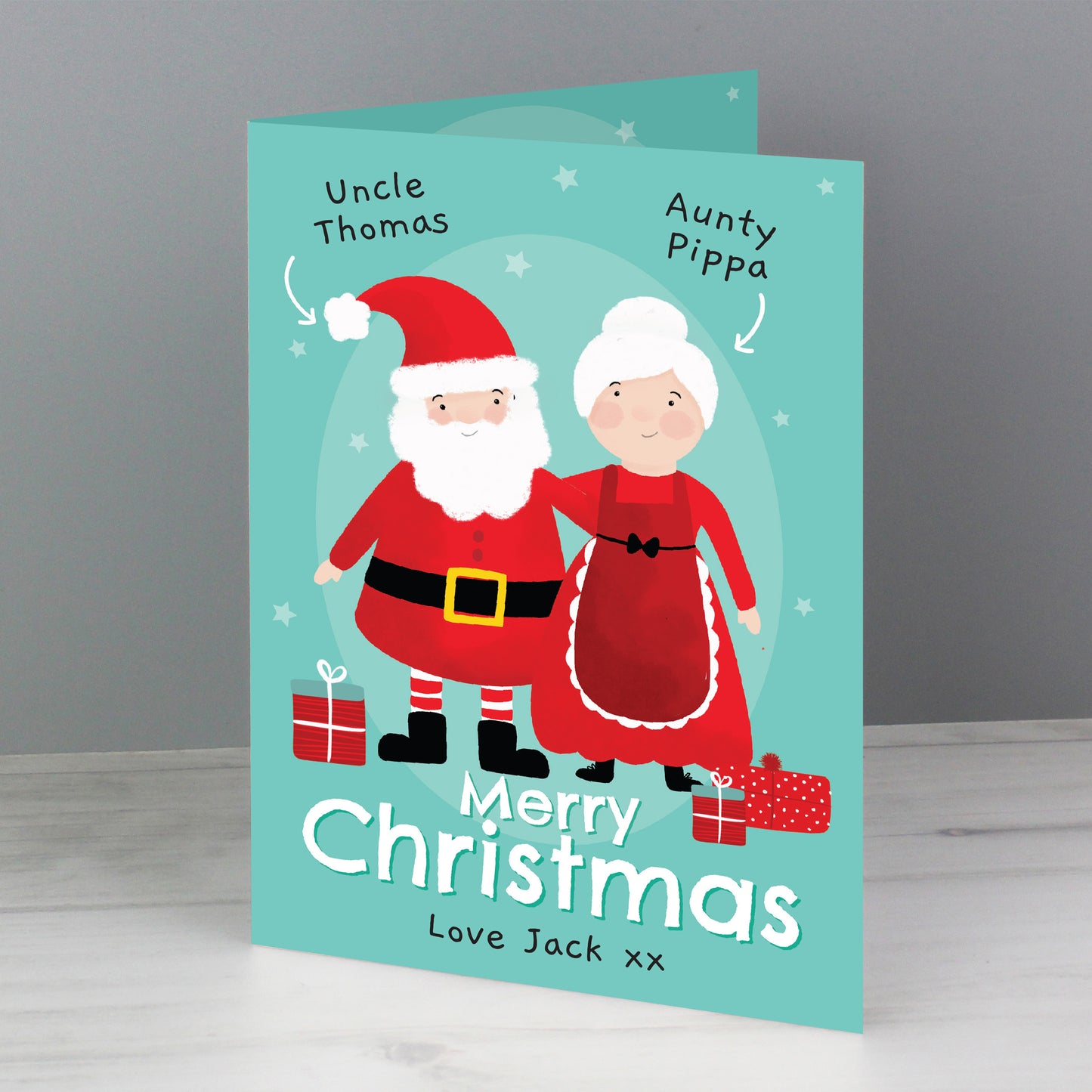 Personalised Mr & Mrs Claus Card