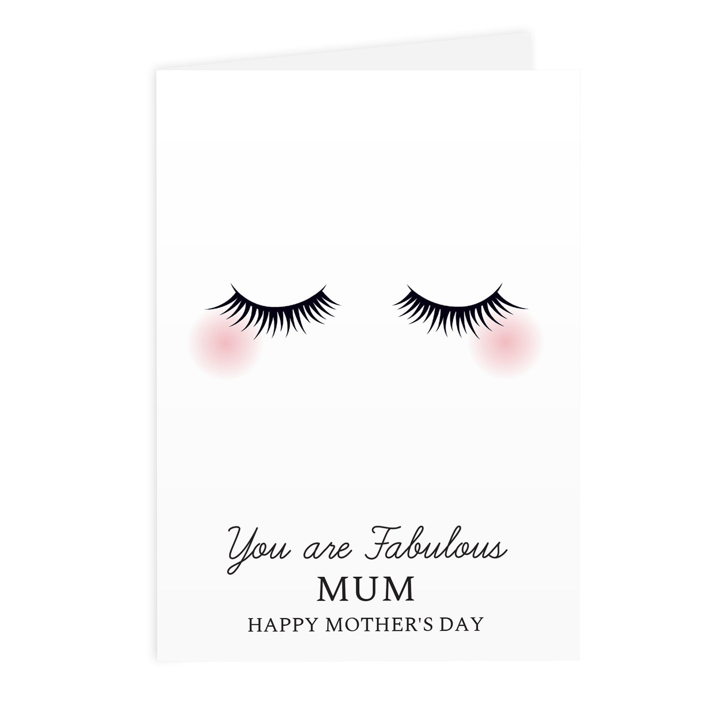 Personalised Eyelashes Card